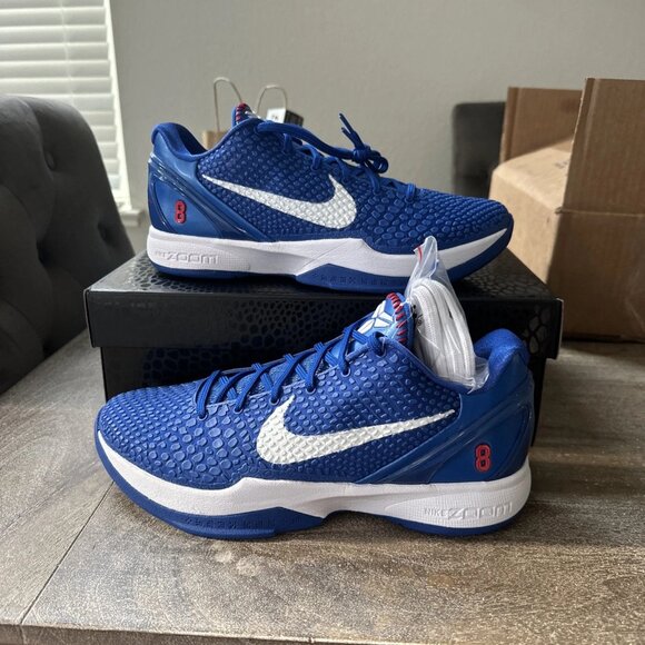 Nike Kobe 6 Protro Dodgers Game Royal CW2190-400 Size 10 In Hand 
